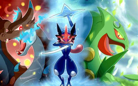 ash greninja vs mega charizard x wallpaper|Awesome Mega Charizard X Wallpapers .